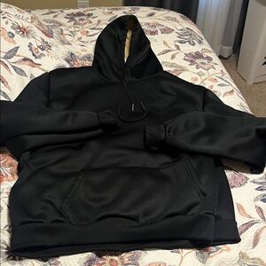 Classic Black Men's Sherpa lined Hoodie
